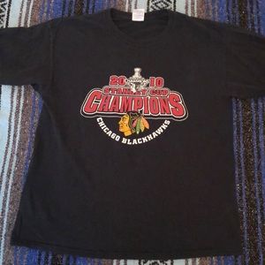 NHL 2010 Stanley Cup Champions Chicago Blackhawks Mens Tee